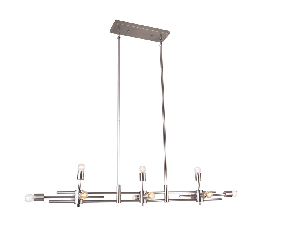 Lexington House - DU105SHN - 11 Light Chandelier - Shiny Nickel