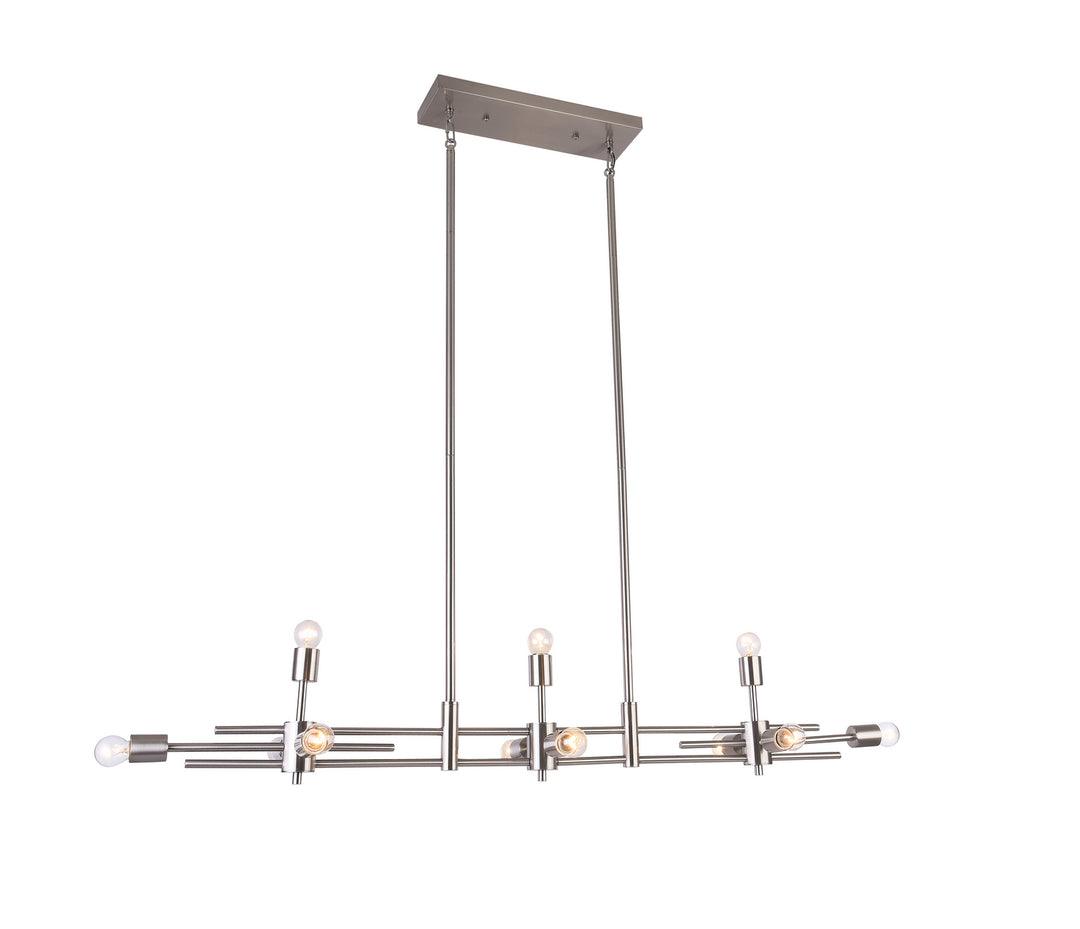 Lexington House - DU105SHN - 11 Light Chandelier - Shiny Nickel