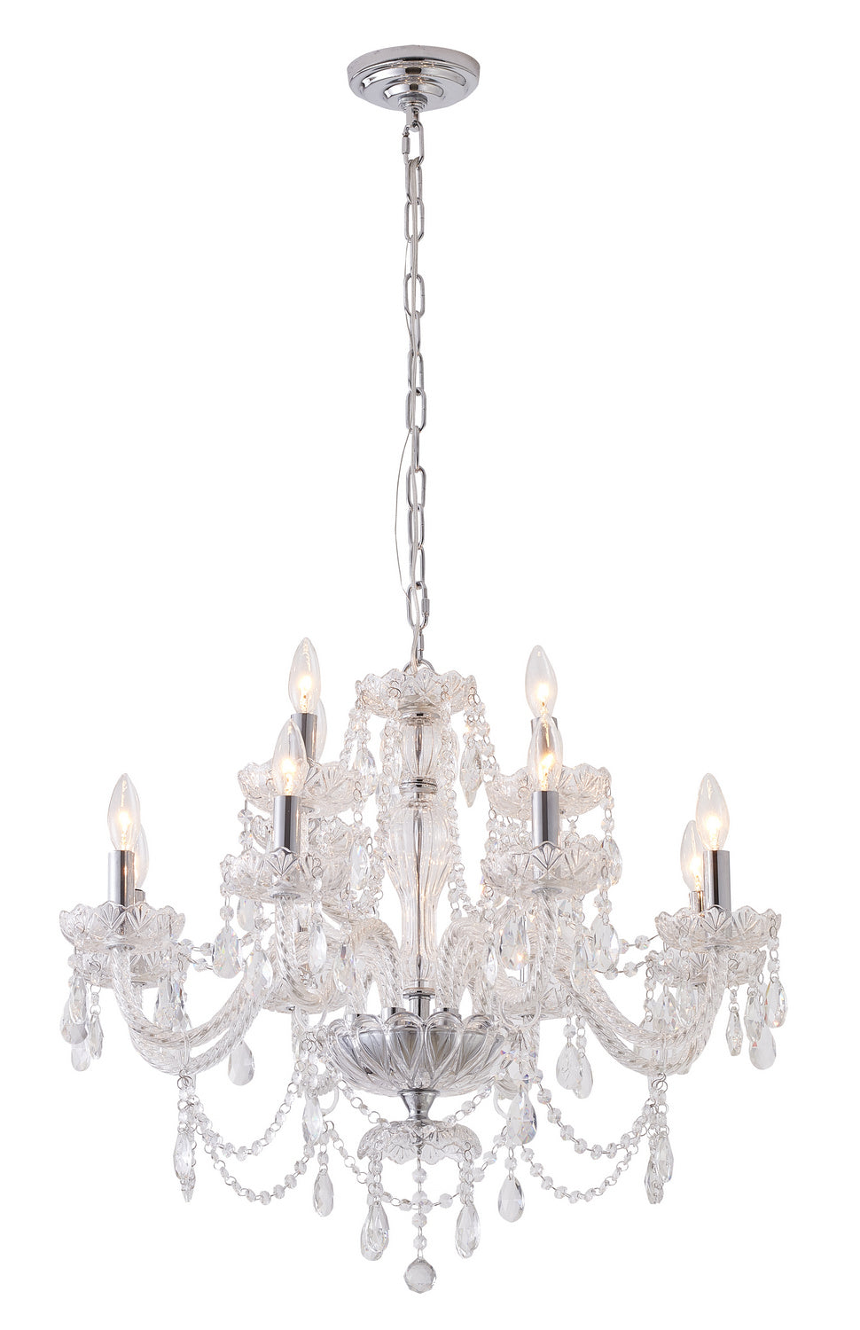 Lexington House - CH03C29CH - 12 Light Chandelier - Chrome
