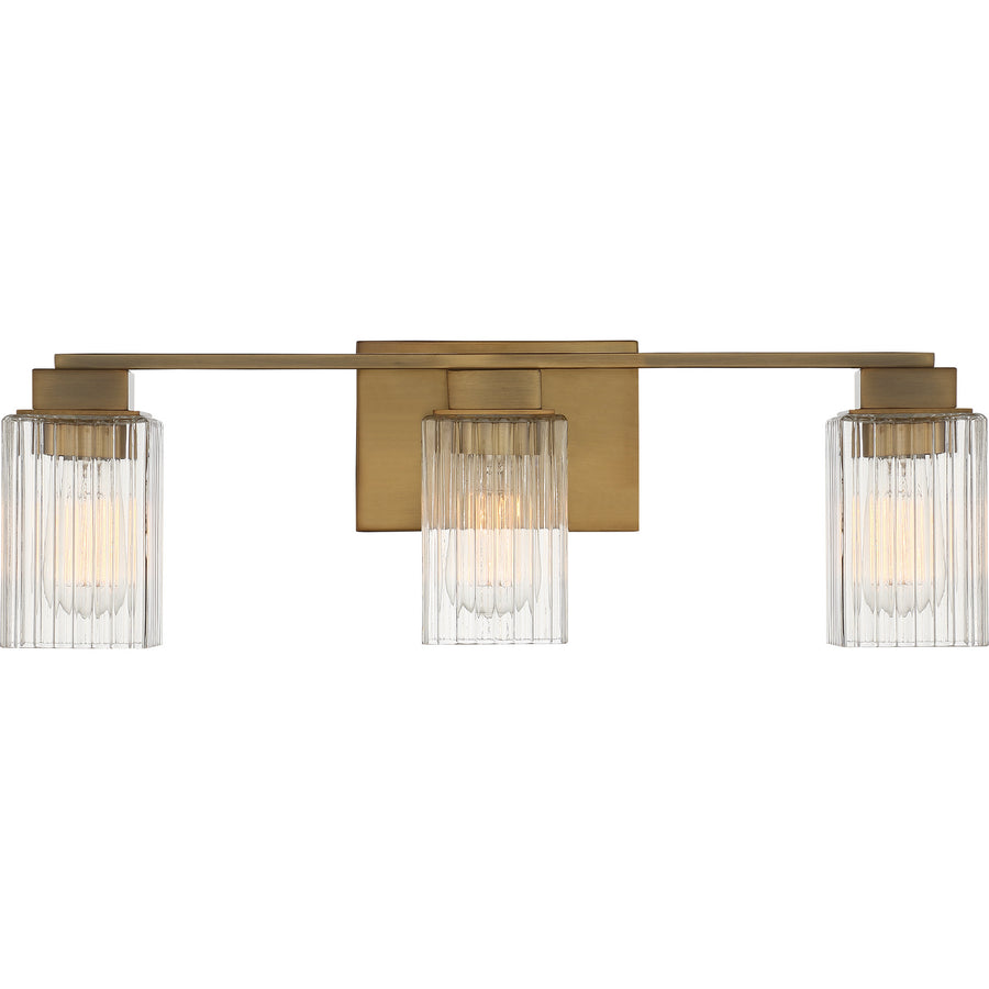 Quoizel - DAN8624WS - Three Light Bath Fixture - Danson - Weathered Brass