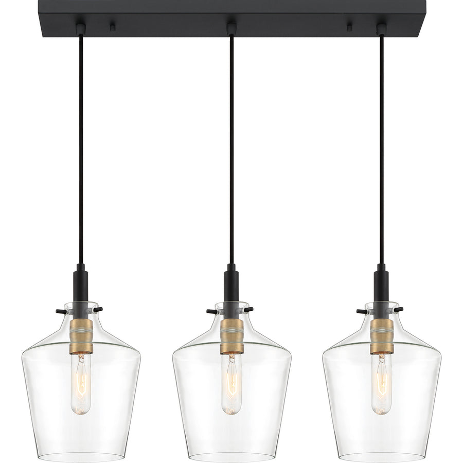 Quoizel - JUN330EK - Three Light Island Chandelier - June - Earth Black