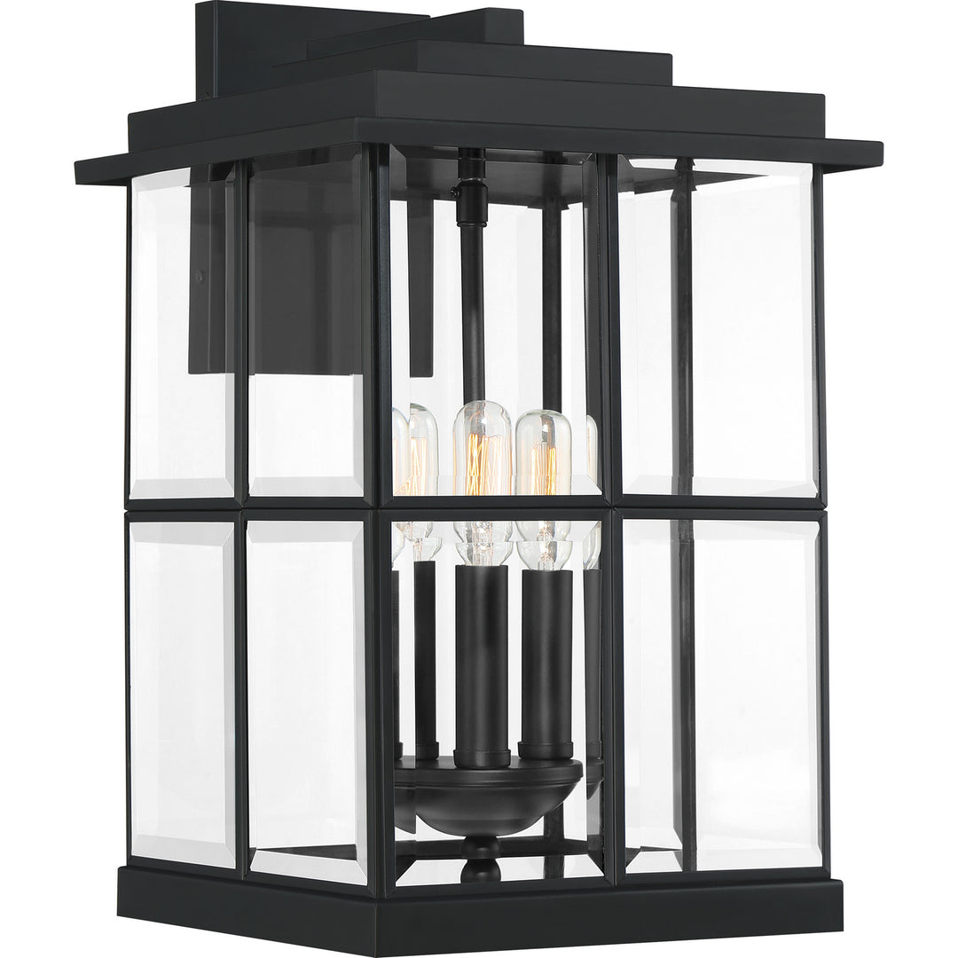 Quoizel - MGN8410MBK - Three Light Outdoor Wall Lantern - Mulligan - Matte Black